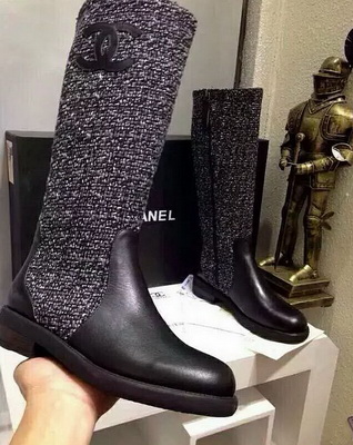 CHANEL Knee-high boots Lined with fur Women--020